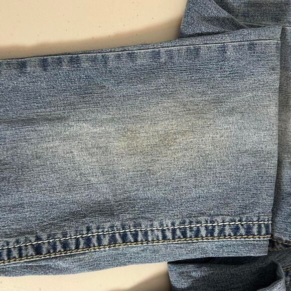 VINTAGE Y2K ANGEL Women's Embellished Bedazzled Blue Jeans - Picture 8 of 8